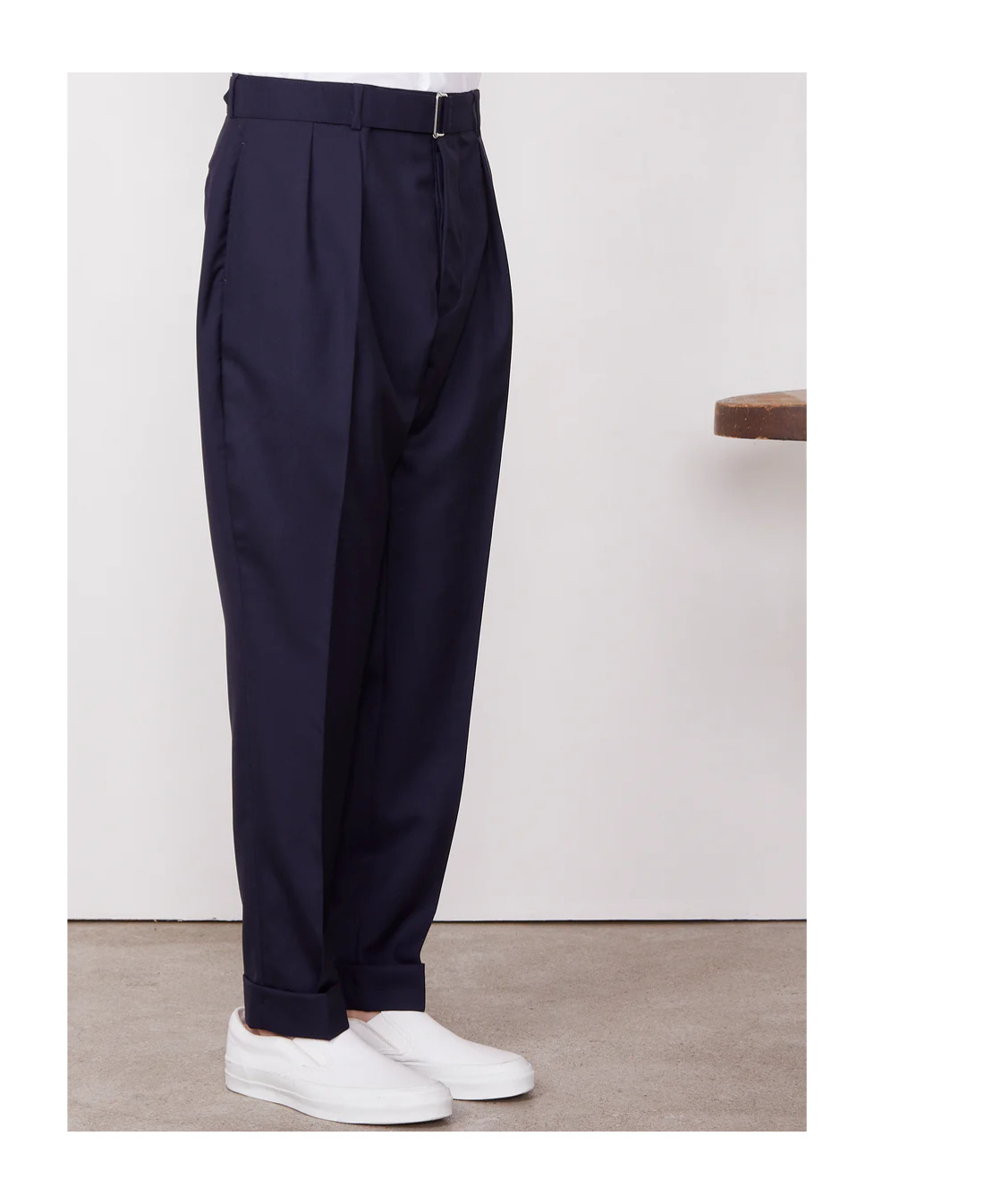 Officine Generale Officine Générale Pierre Formal Pants In Deep Navy Blue