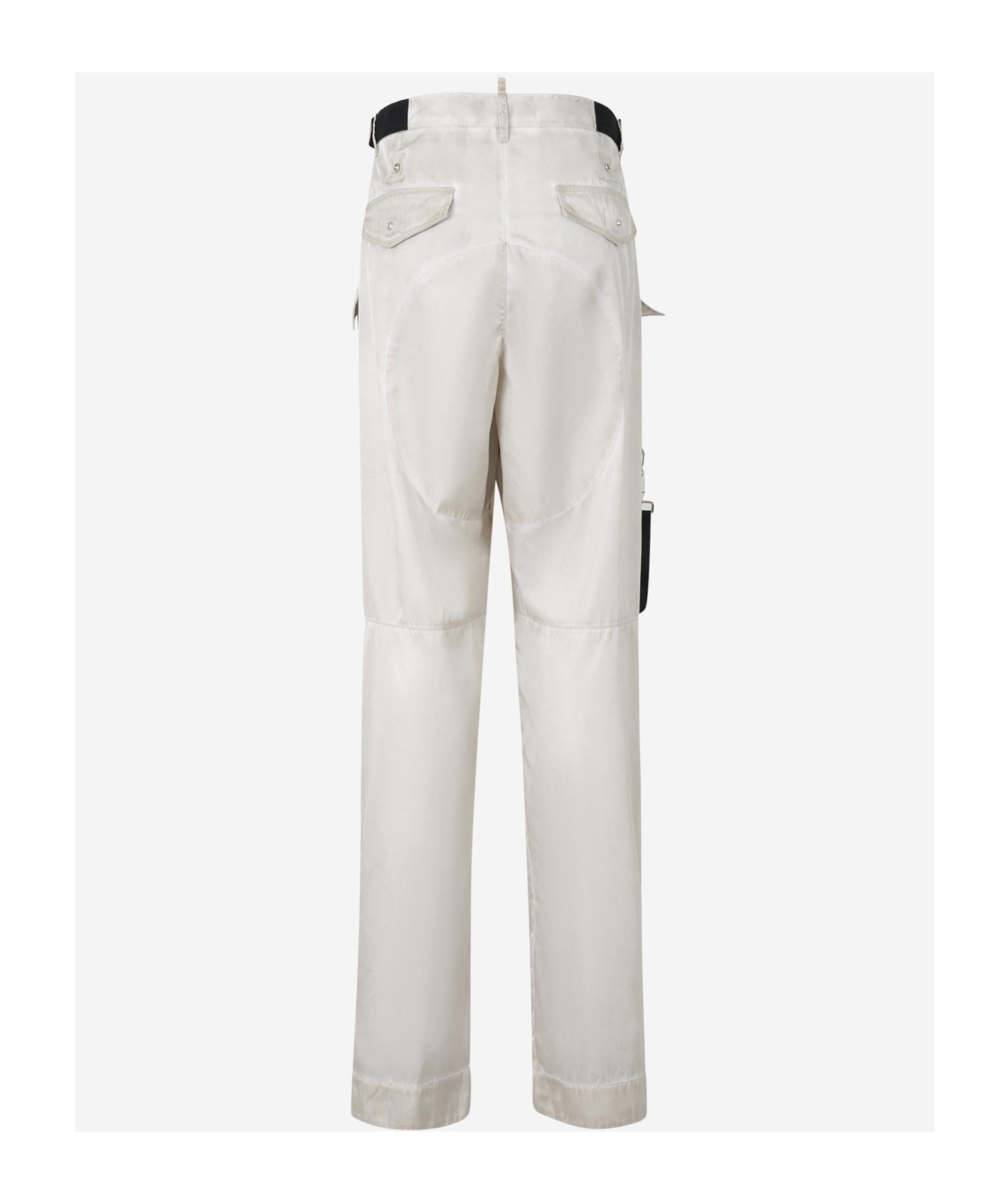 Dsquared2 Belt Loops Slacks In White