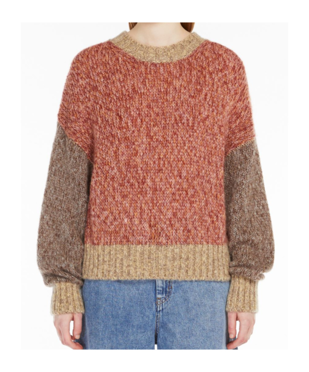 Weekend Max Mara Long-sleeved Sweater In Brown