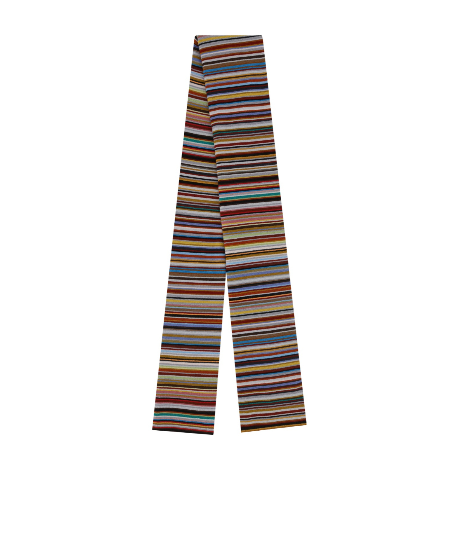 Paul Smith Stripe-pattern Knitted Scarf In Multicolor