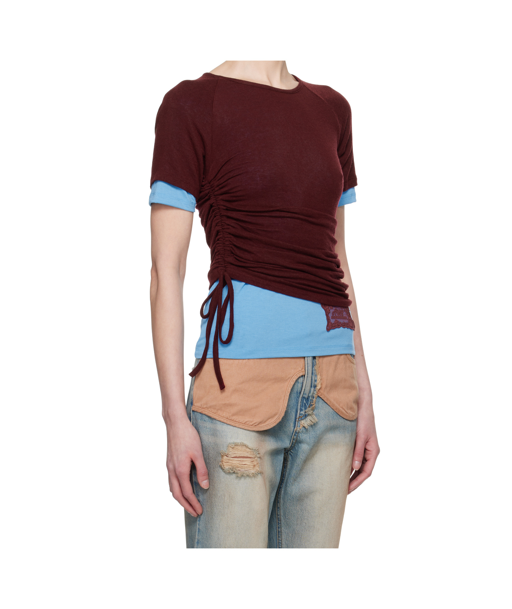 Andersson Bell Cindy String Layered T-shirt In Multicolor