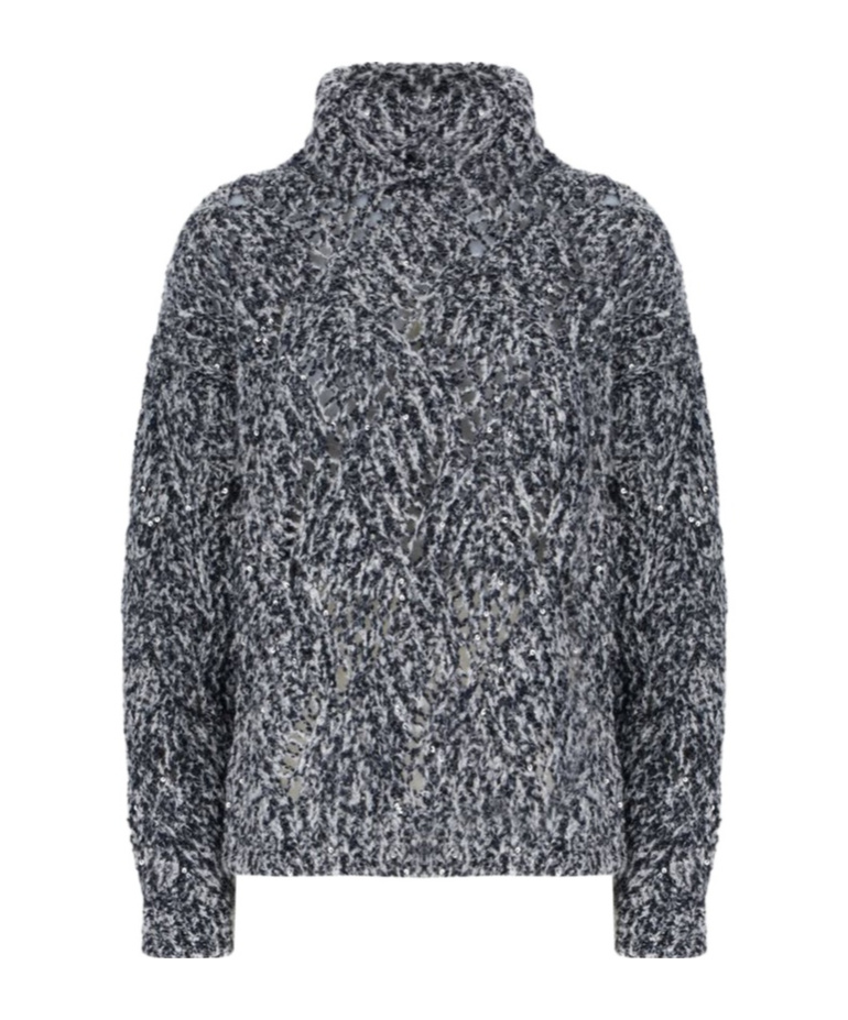 Panicale Turtleneck Sweater In Blue