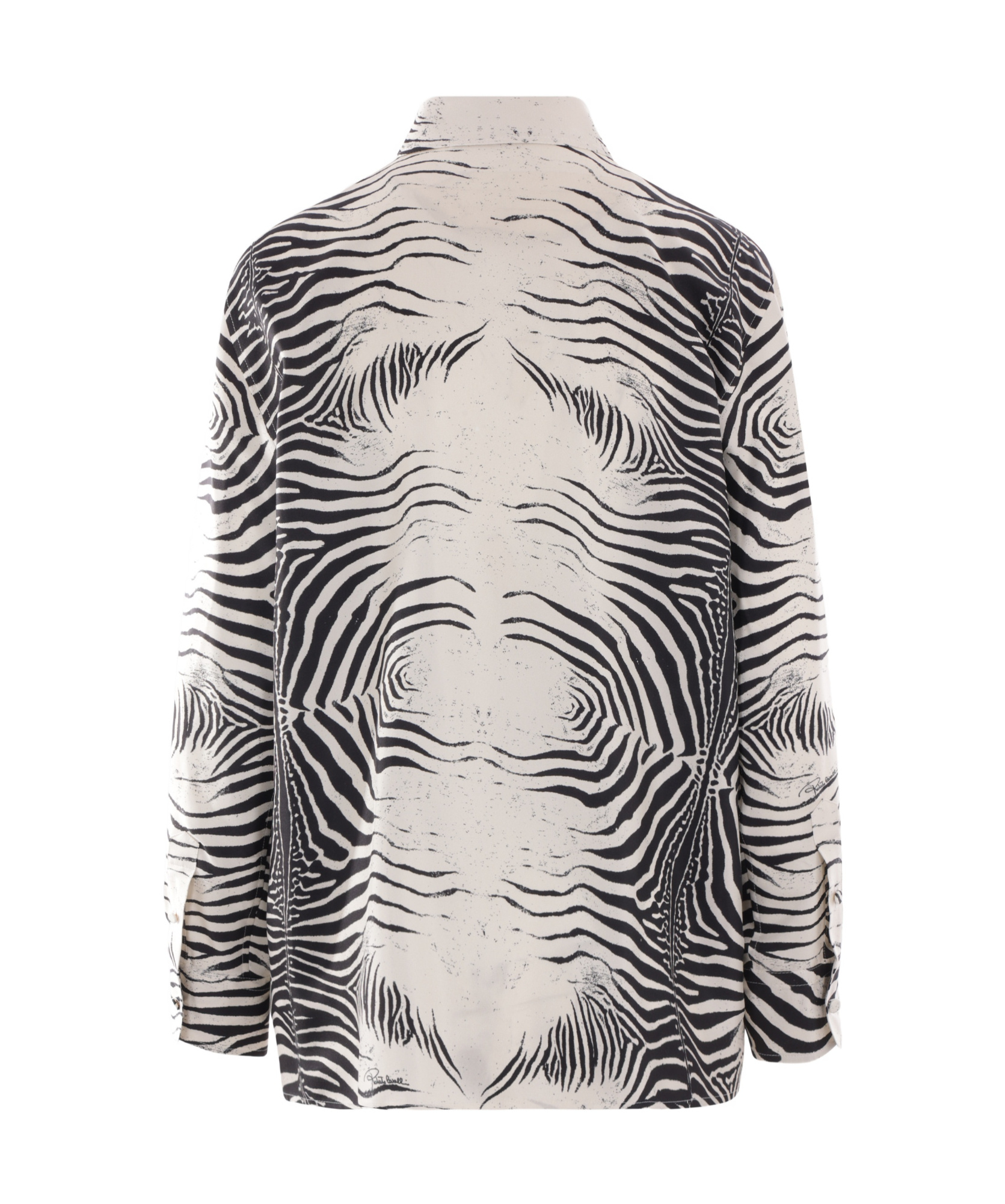 Roberto Cavalli Zebra Shirt In White