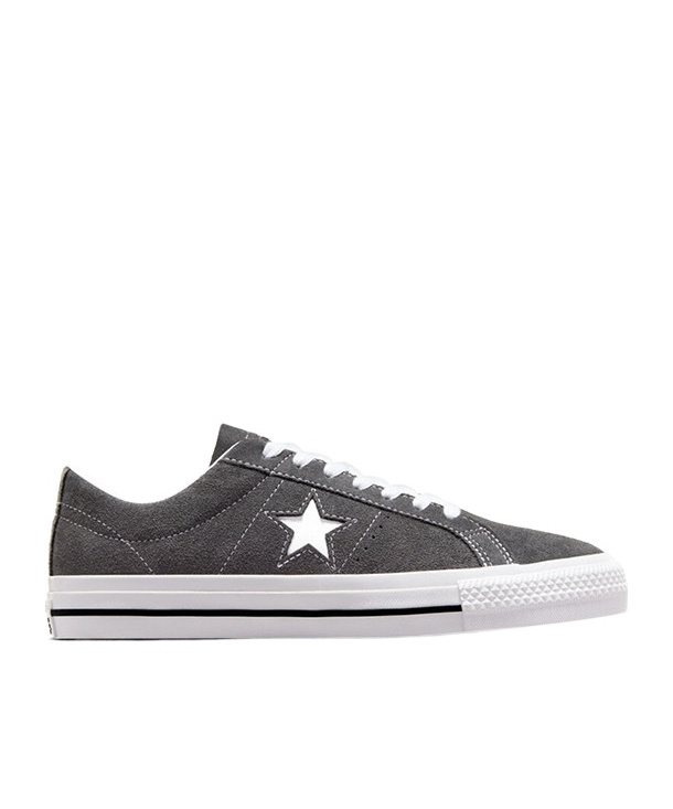 Converse Lace-up Low-cut Skate Shoes In Gray