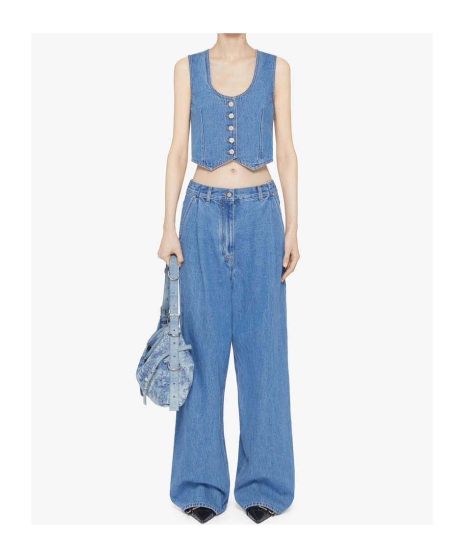 Givenchy Blue Oversized Jeans In Blue