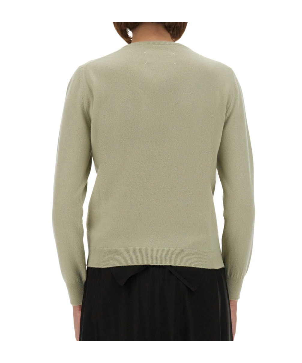 Maison Margiela Long Sleeved Crewneck T-shirt In Gray
