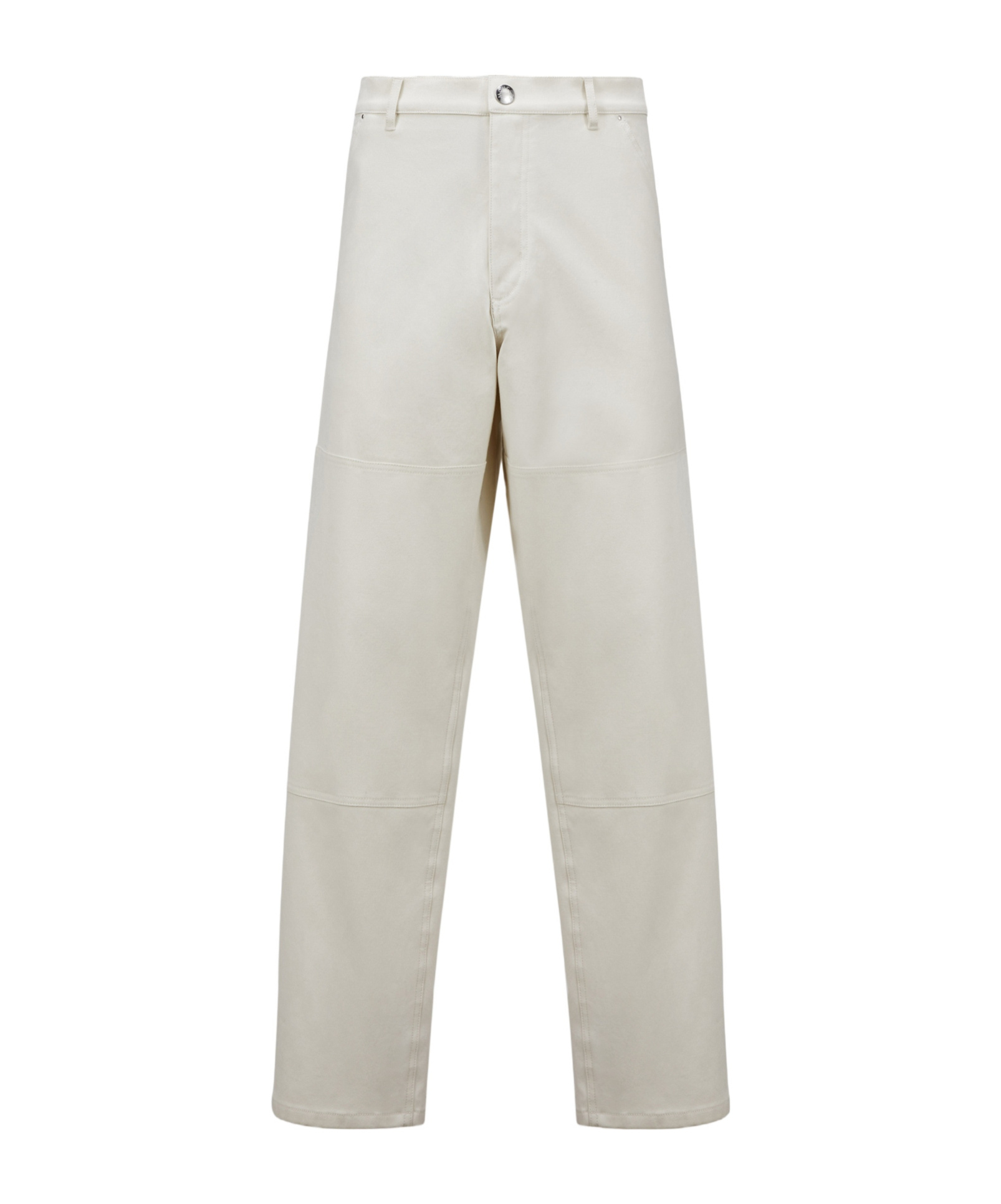 Moncler Cotton Canvas Trousers In White