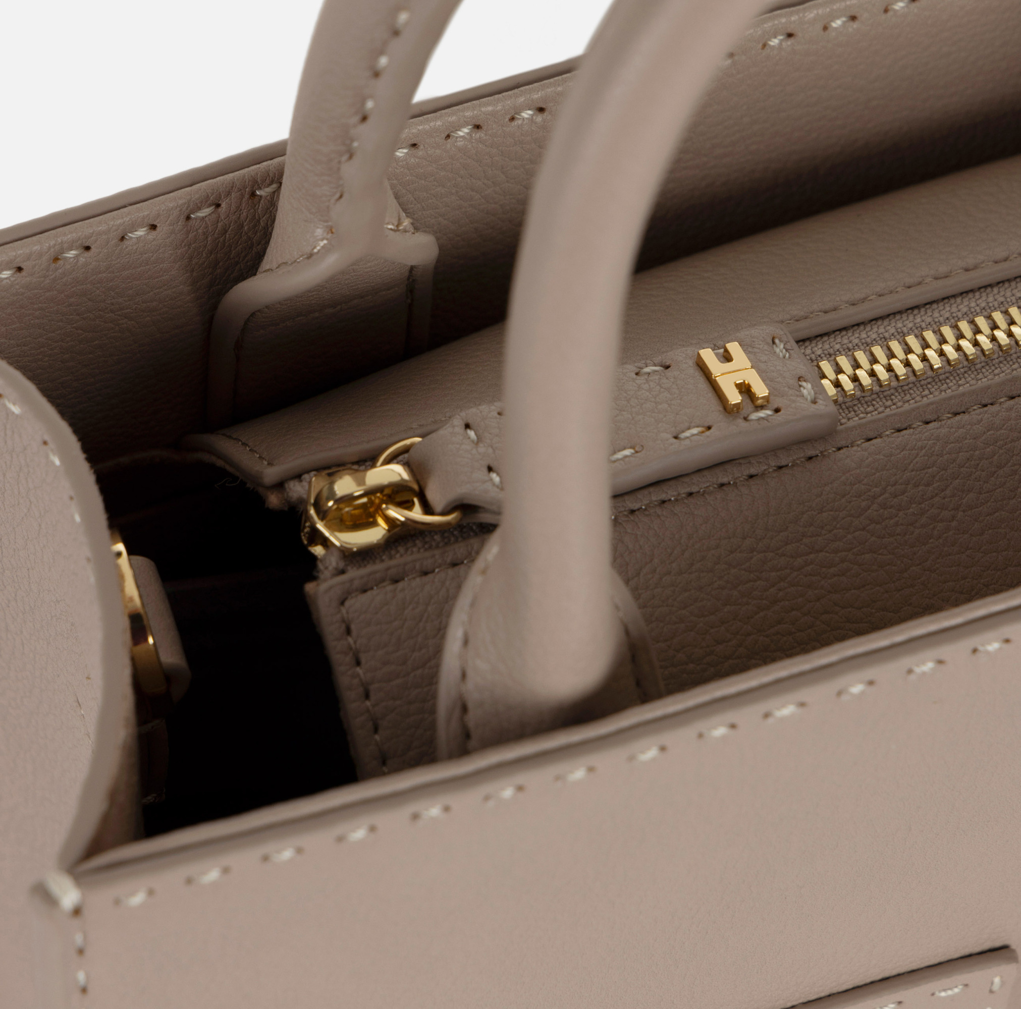 Shop Elisabetta Franchi Medium Franchi Tote Bag In Nude