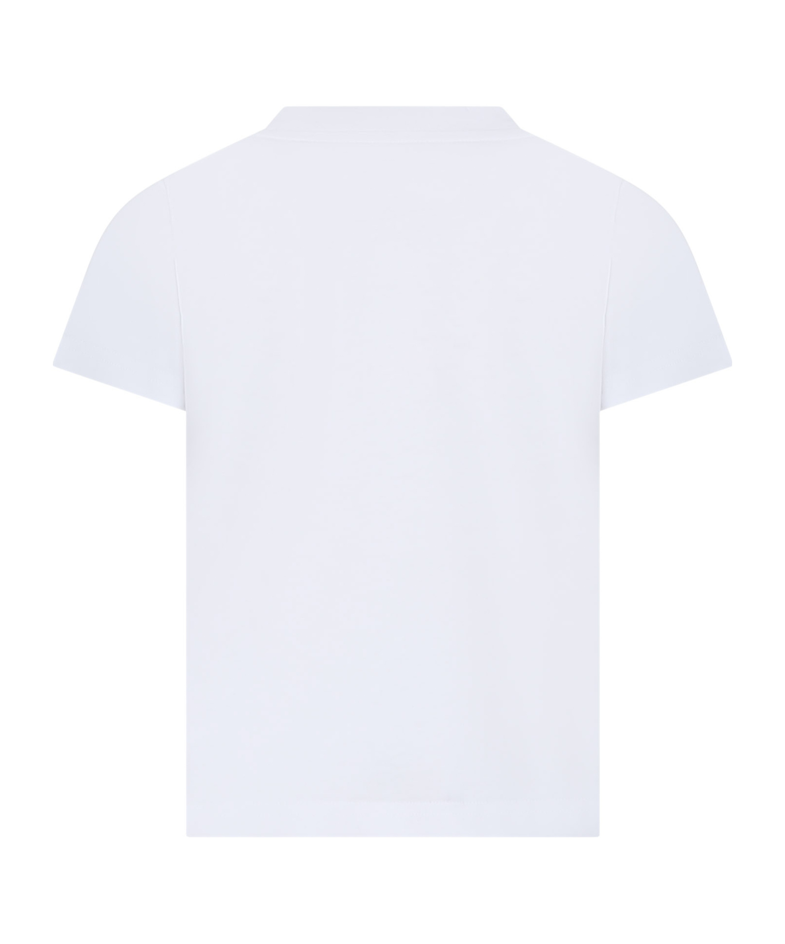 Moncler Enfant Logo Patch Crewneck T-shirt In White