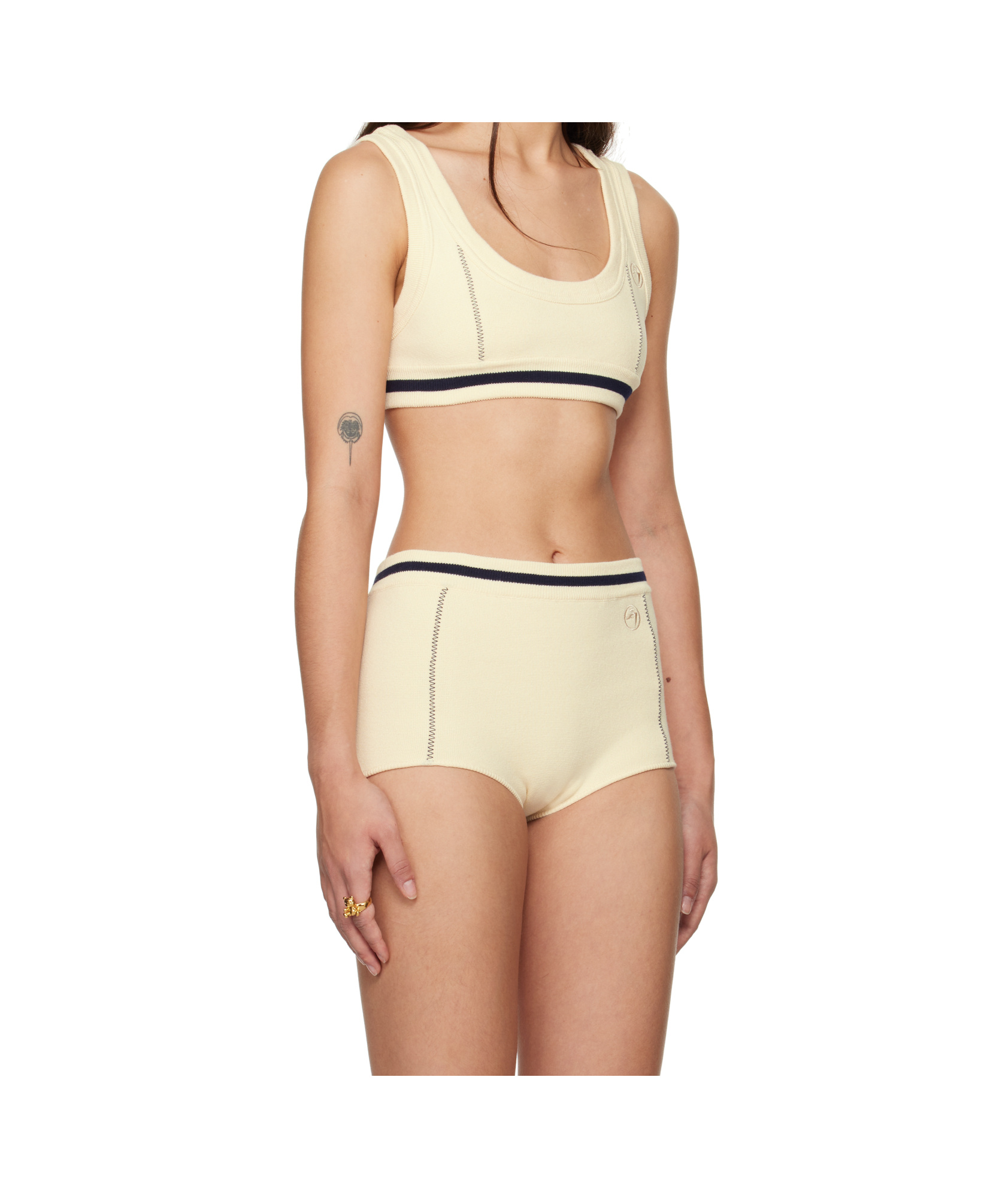 Ambush Round-neck Bra Top In Nude