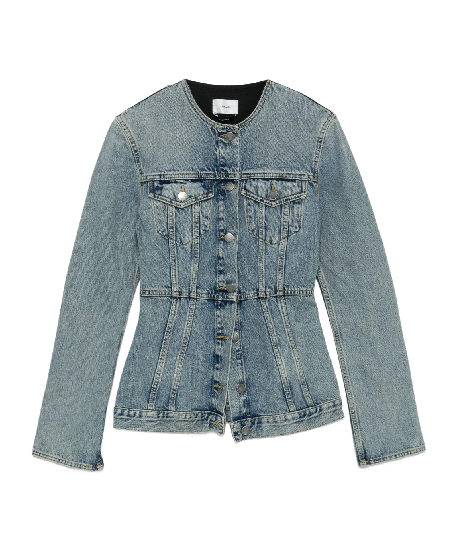 Haikure Temple Lagoon Denim Jacket In Blue