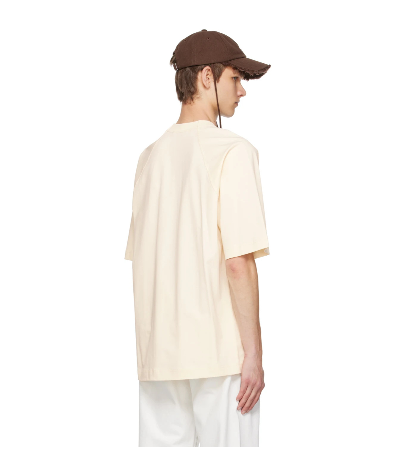 Jacquemus Item O-neck Short-sleeved T-shirt In White