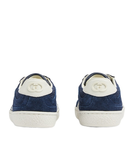 Gucci Kids Toddler Interlocking G Trainers In Blue