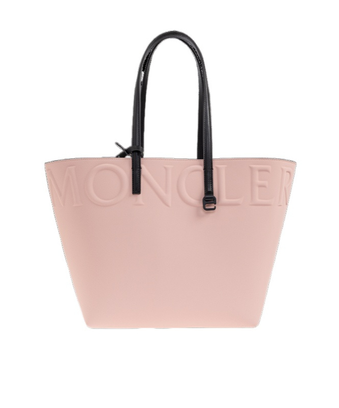 Moncler Double Handle Tote Bag In Pink
