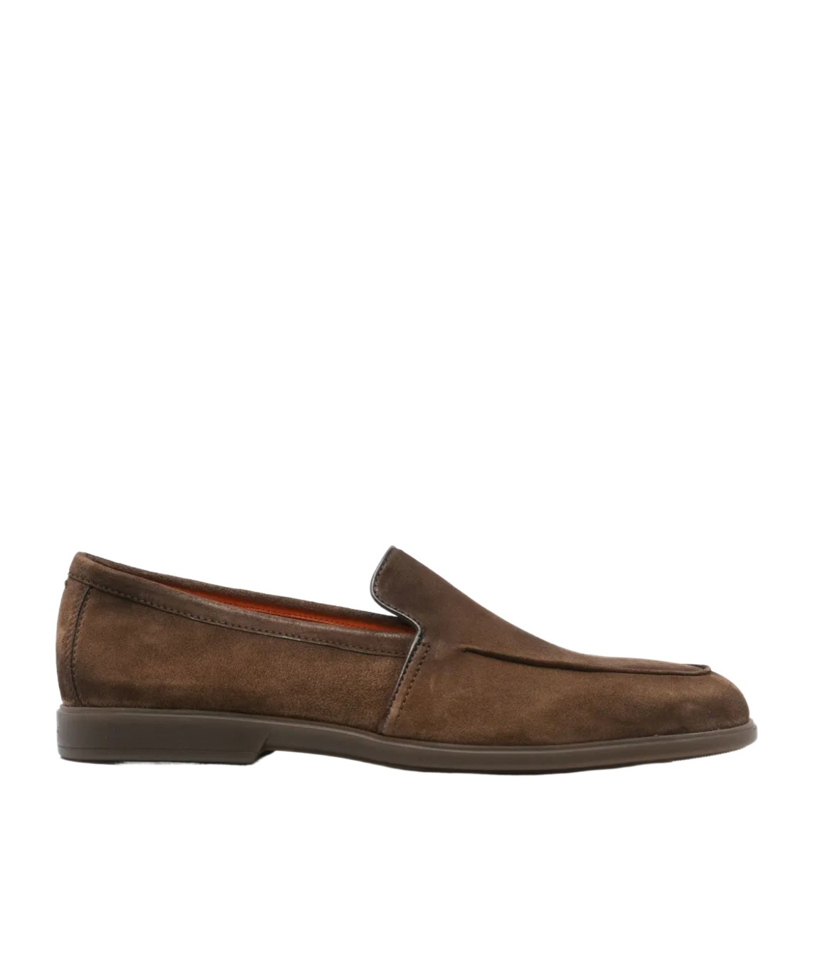 Santoni Suede Carlos Penny Loafers In Green