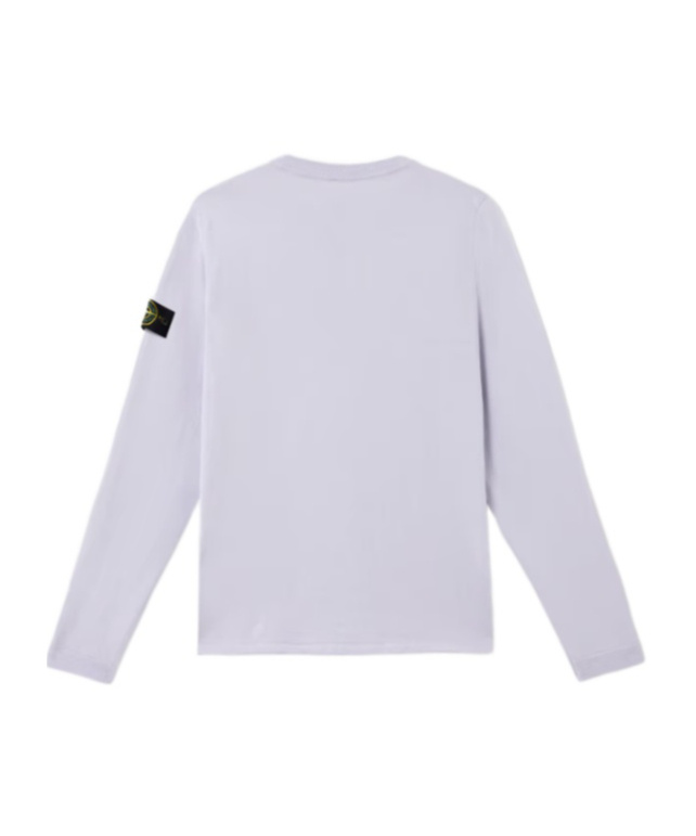Stone Island Compass-motif Jersey-fleece Sweatshirt In White