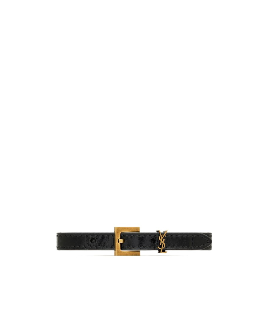 Saint Laurent Cassandre Bracelet In Black