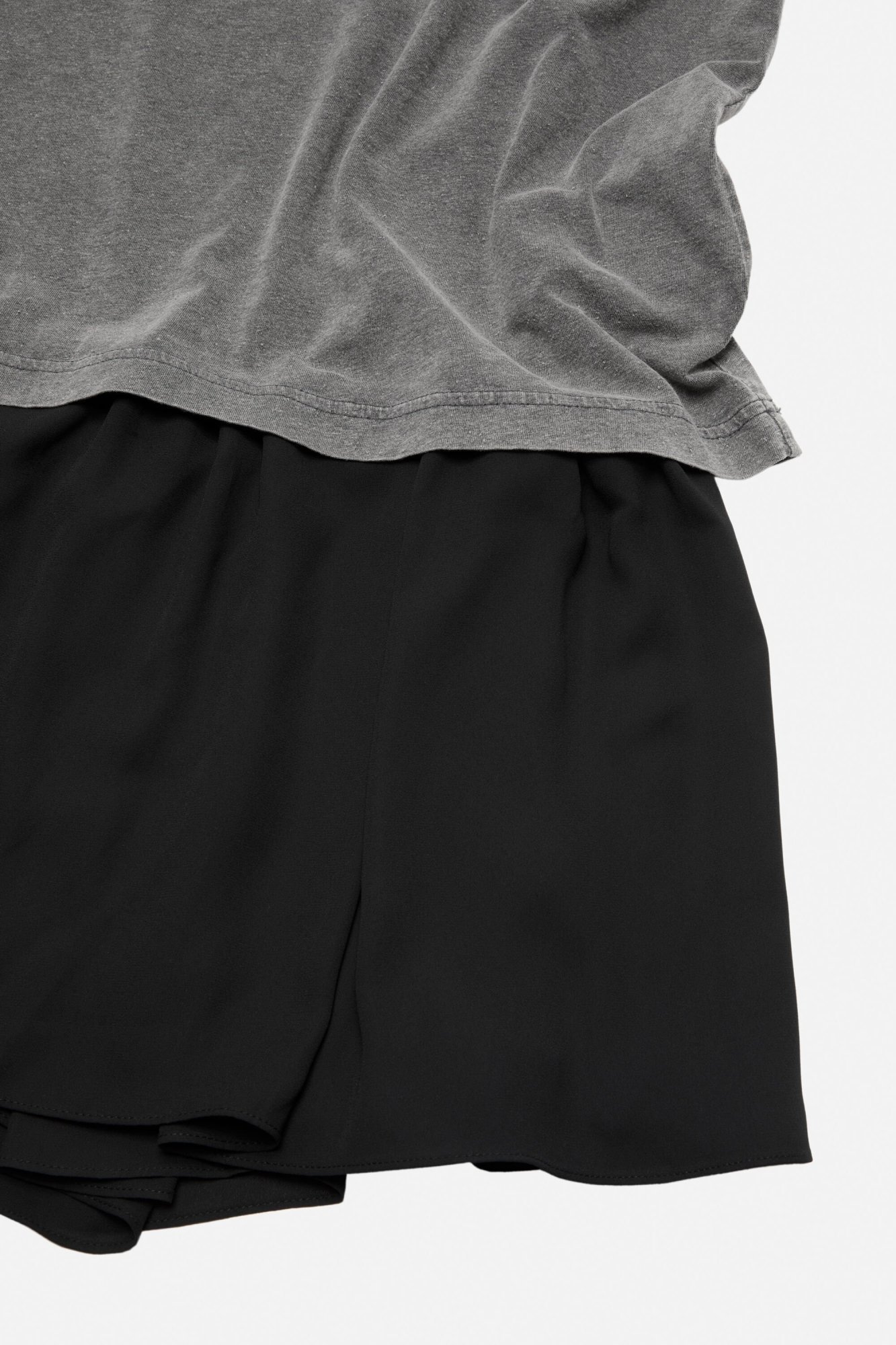 Acne Studios Graphic-print T-shirt Dress In Gray