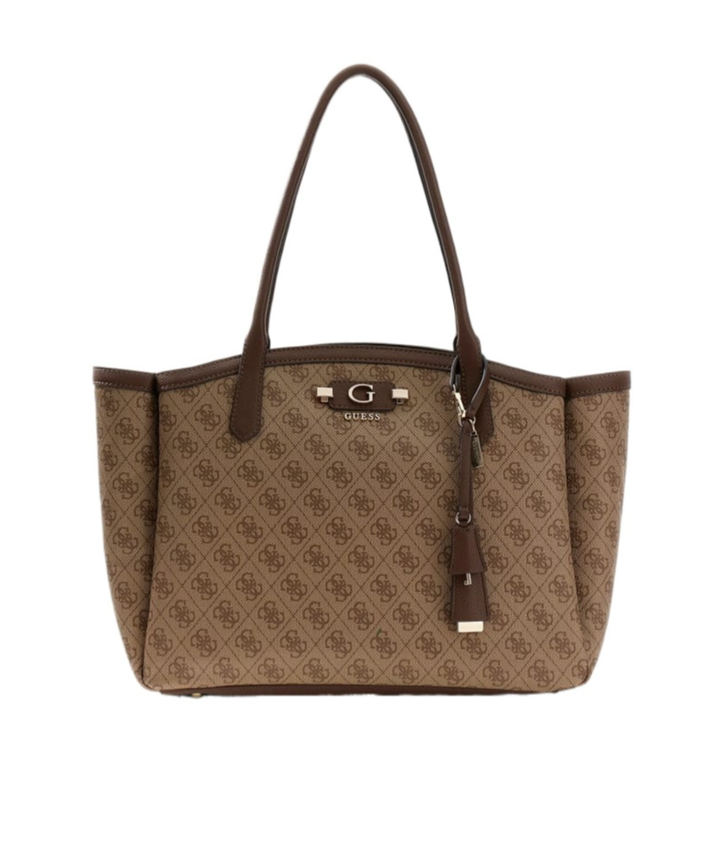 Guess Lindsey Satchel Bag In Multi