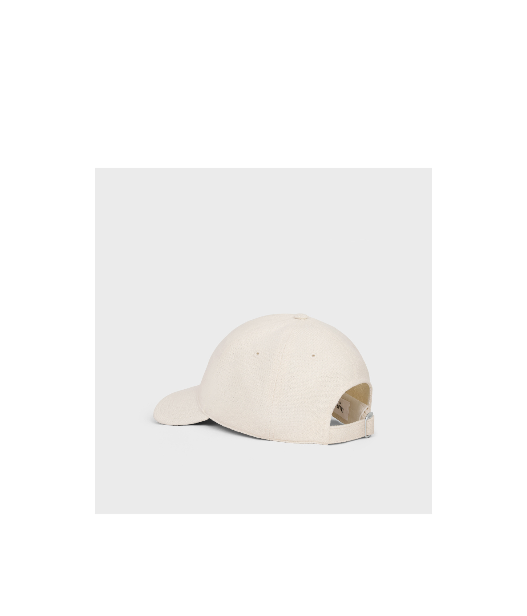 Celine Triomphe Baseball Cap In White