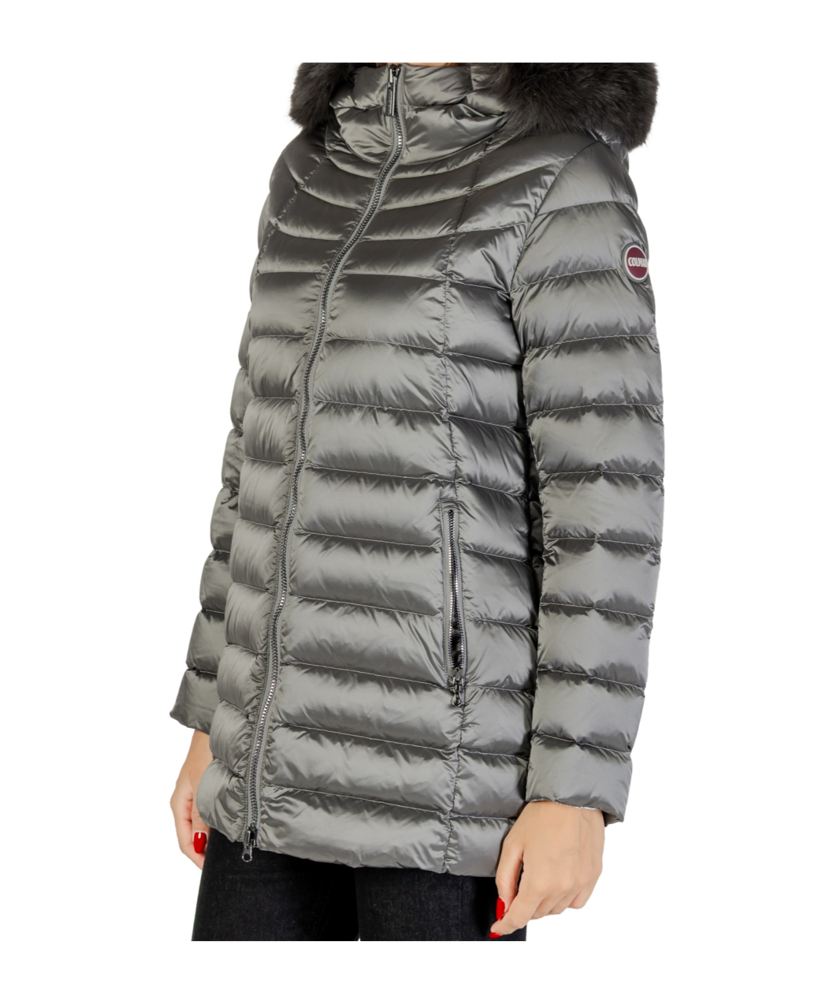 Colmar Originals Hooded Down Jacket In Gray