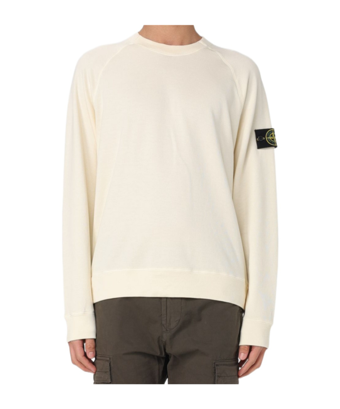 Stone Island 508a3 Maglia In Lana In Nude