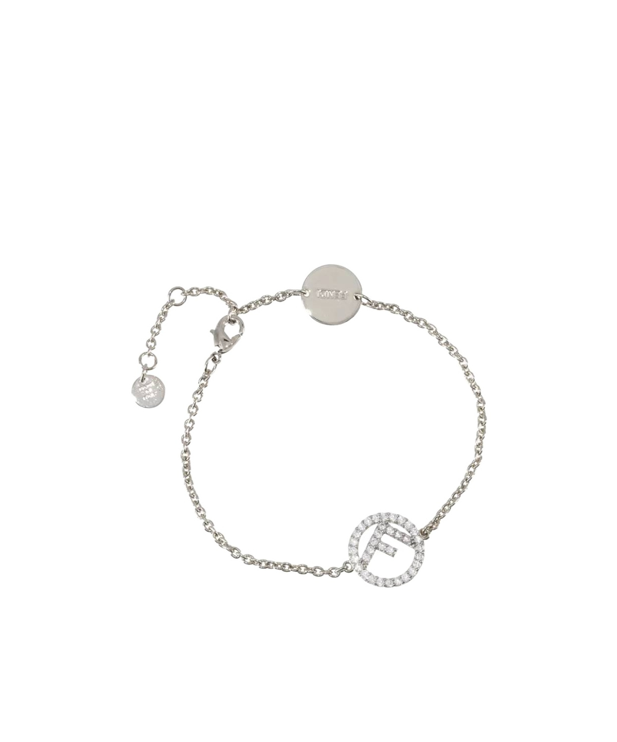 Fendi Chain Bracelet In Gray