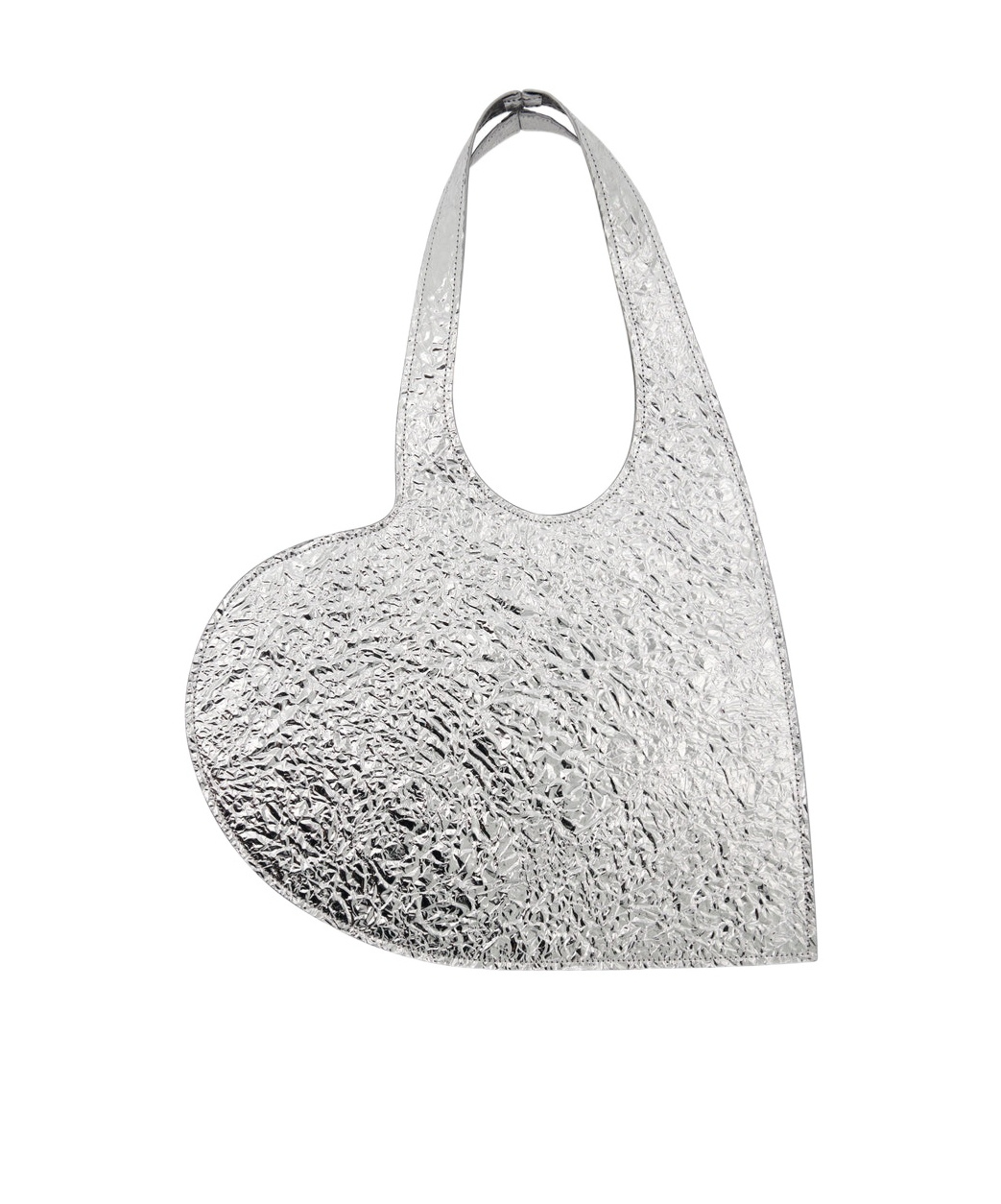 COPERNI COPERNI METALLIC EFFECT MINI HEART TOTE BAG 