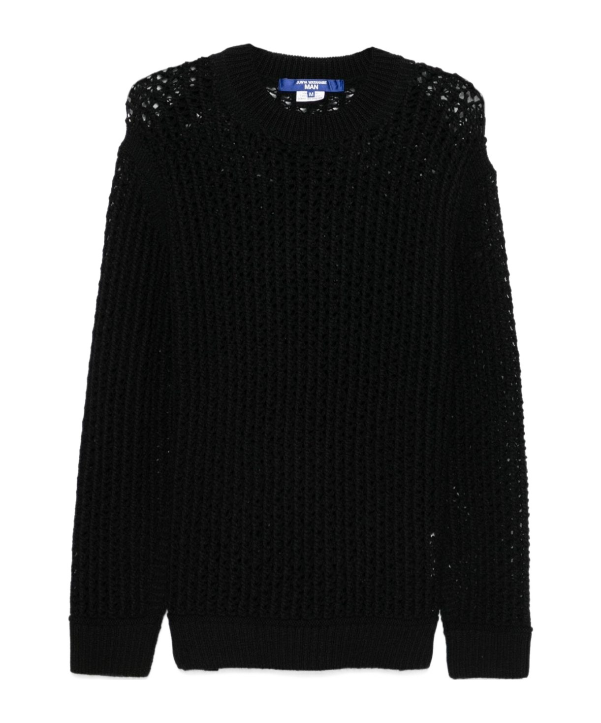Junya Watanabe Pullover Mit Lochstrickmuster In Black