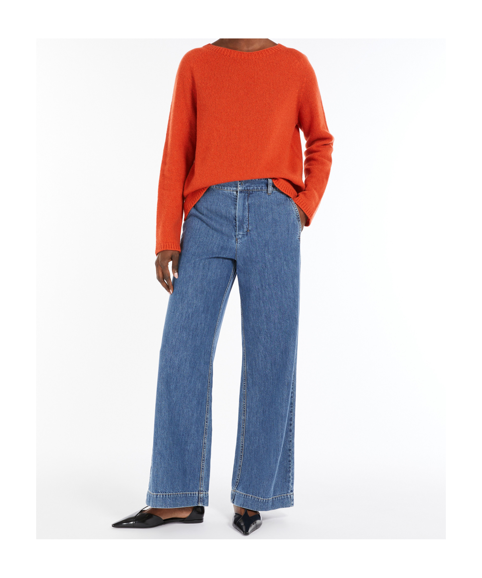 Max Mara Wool Cashmere Sweater In Red