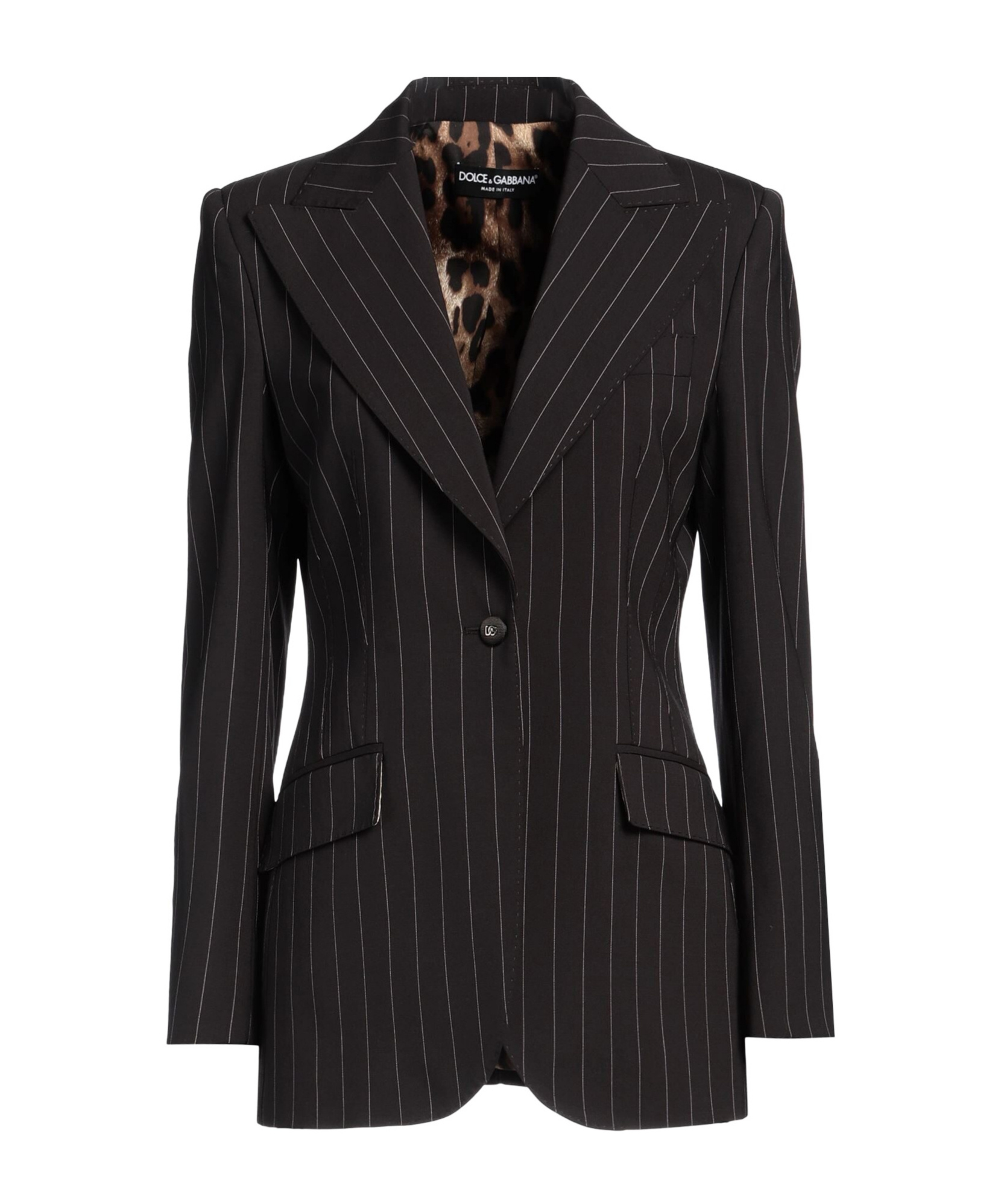Dolce & Gabbana Pinstripe Blazer In Black