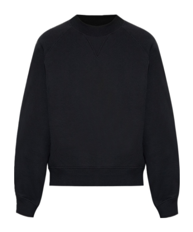 Victoria Beckham Raglan-sleeves Cotton Sweatshirt In Black