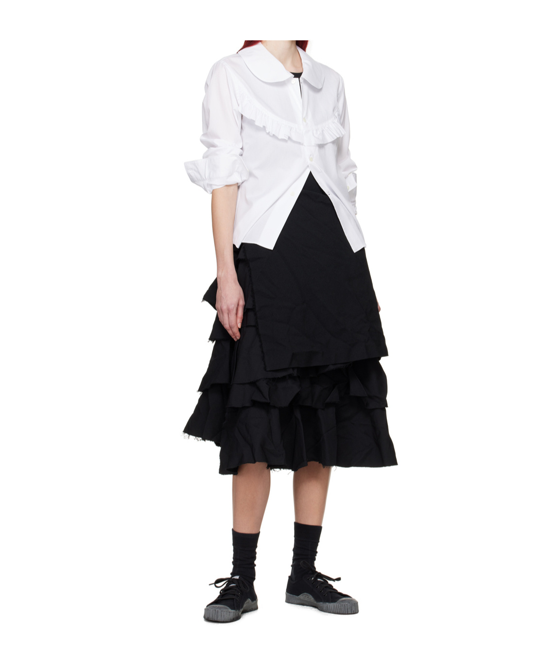 COMME DES GARÇONS LAPEL LONG SLEEVE SHIRT 