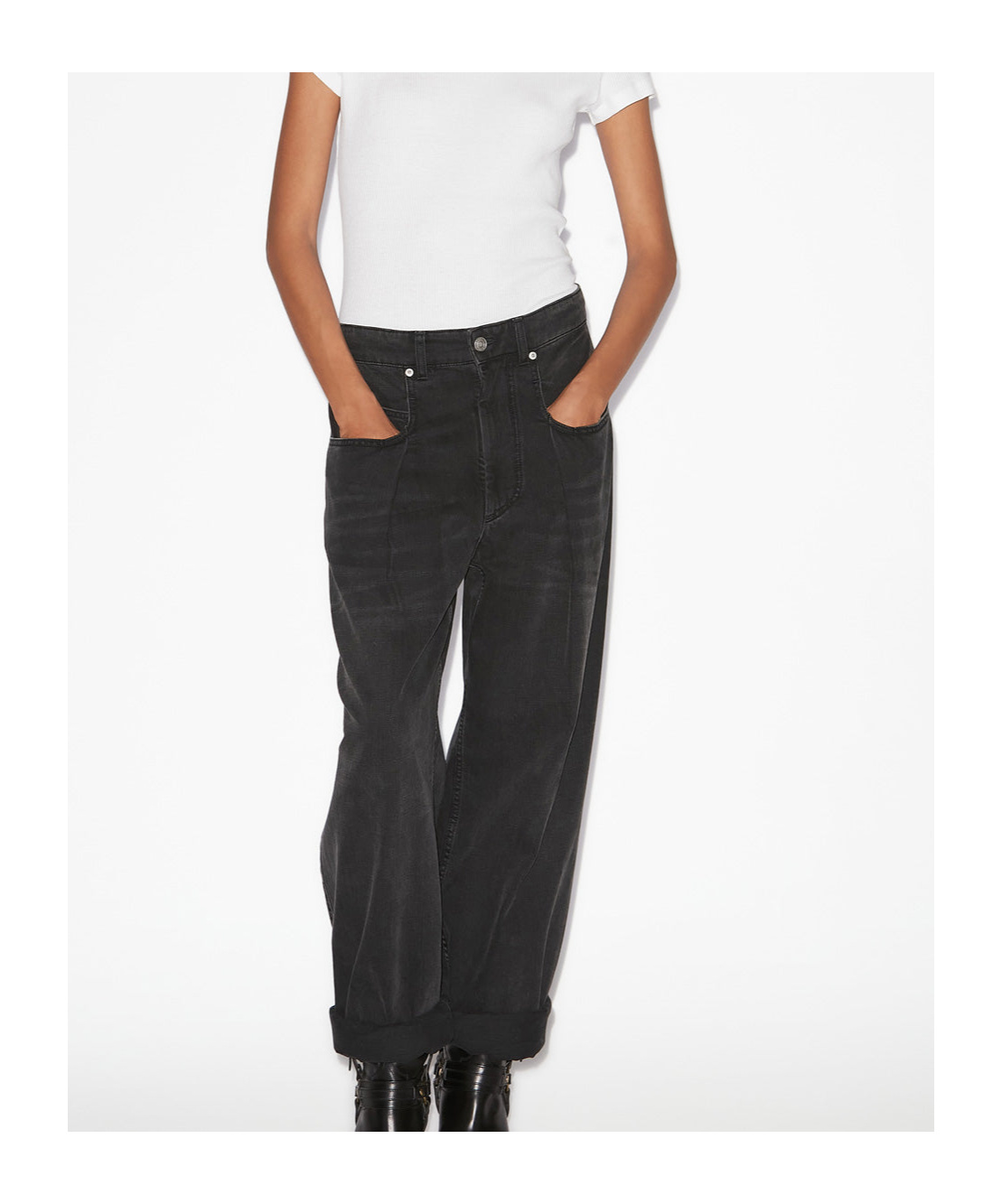 Isabel Marant Étoile Marant Etoile Women Rachelle Denim Jeans In Black