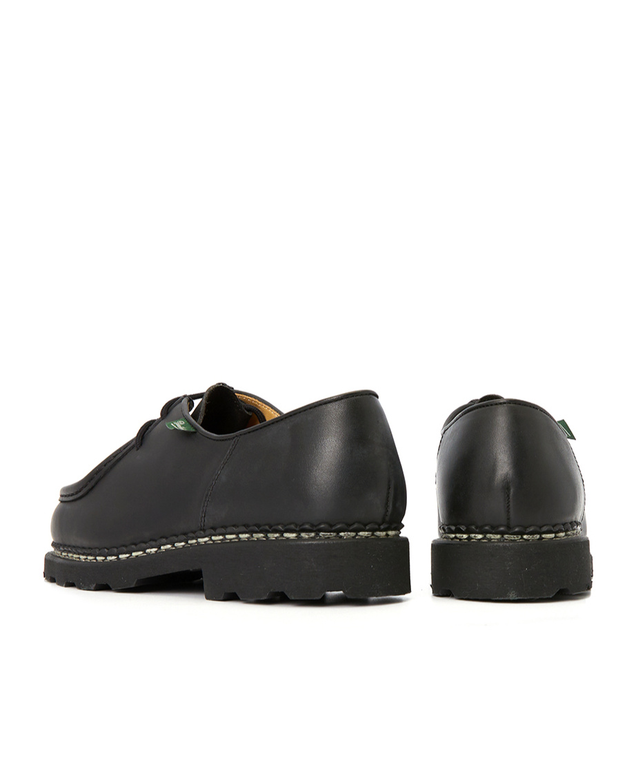 Paraboot Michael Smooth Leather Derbies Shoes In Black