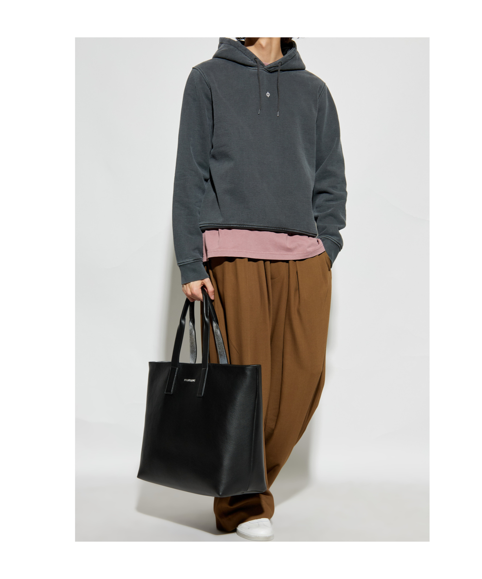 Samsoe & Samsoe Long Sleeve Sweatshirt In Gray