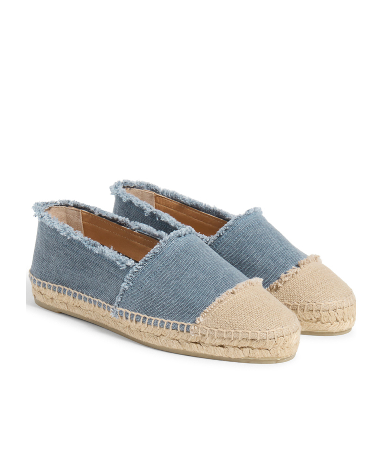 Castaã±er Kampala Two-tone Espadrilles In Nude