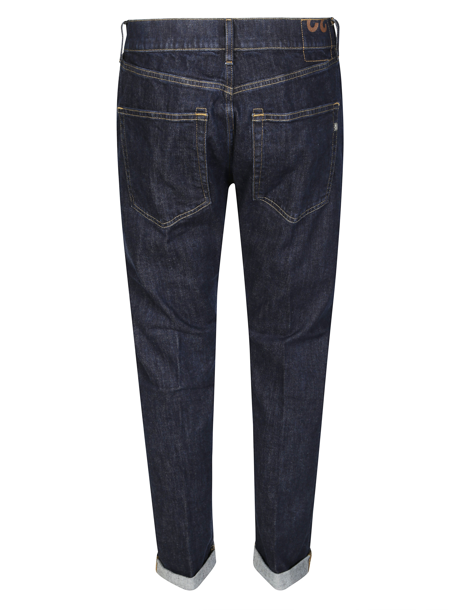 Dondup Skinny Fit Dark Wash Denim Trousers In Blue