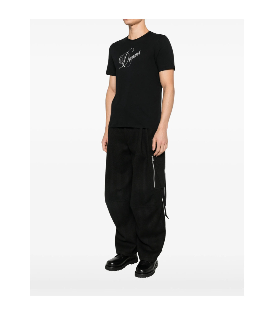 Ann Demeulemeester Baptist Printed T-shirt In Black
