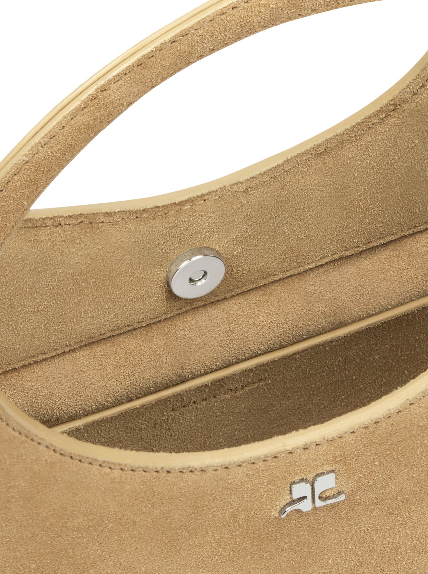 Courrèges Medium Holy Iced Shoulder Bag - Courreges - Leather - Yellow In Nude