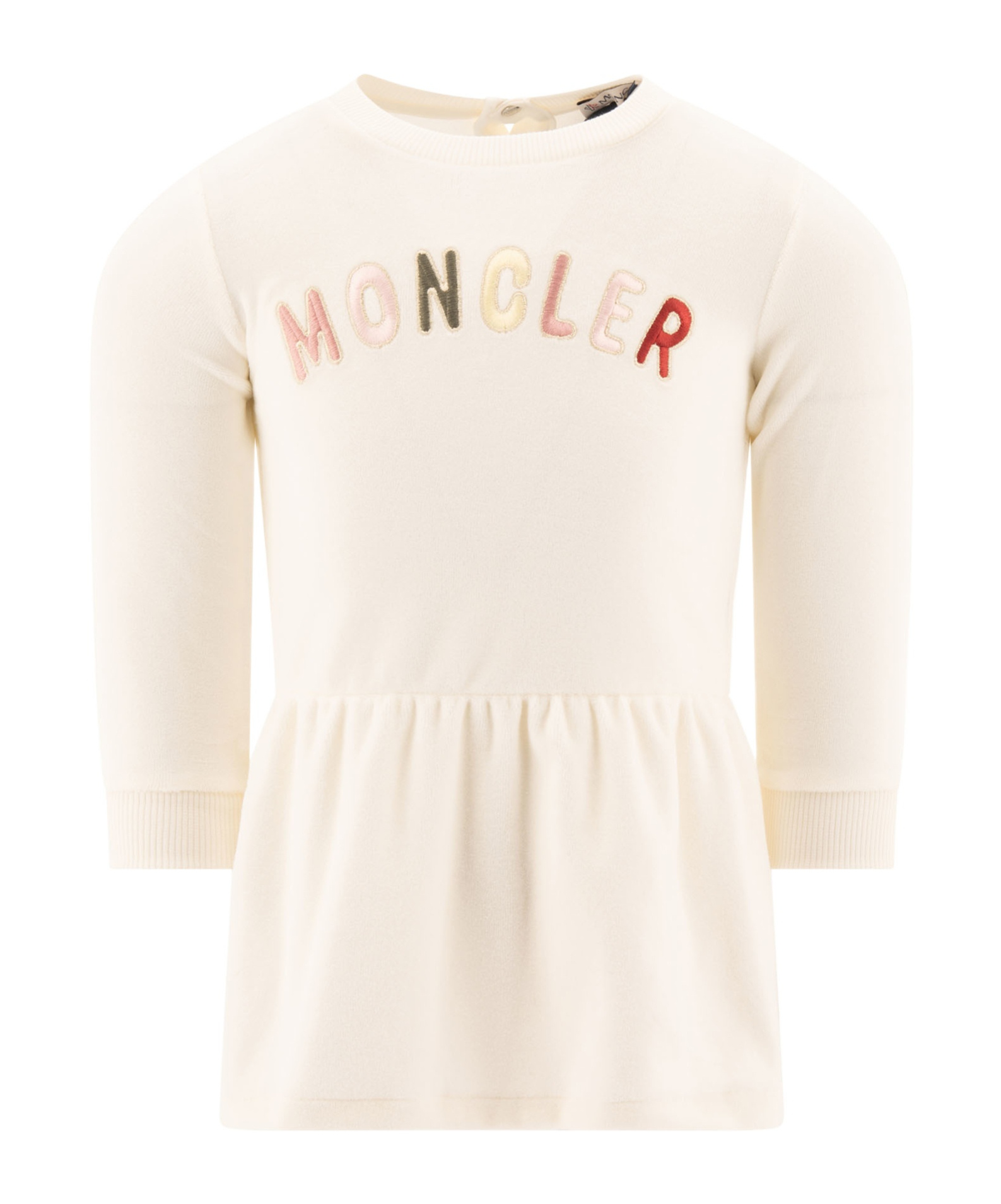 Moncler Long-sleeved Dress In White