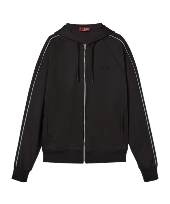 Gucci Zip-up Jacket In Black