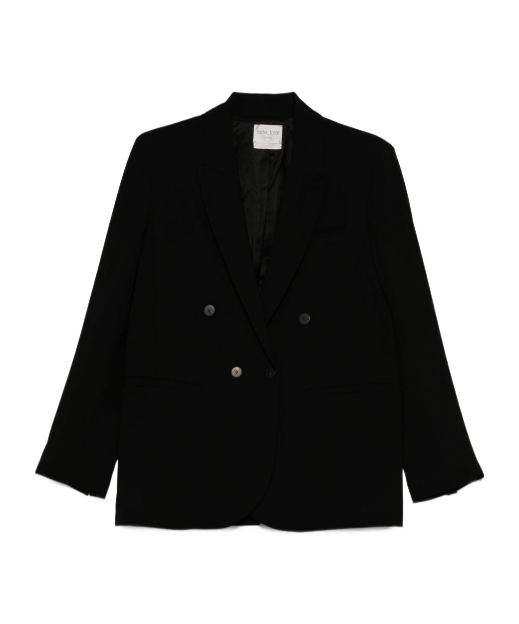 Forte Forte Long-sleeved Suit Jacket In Black
