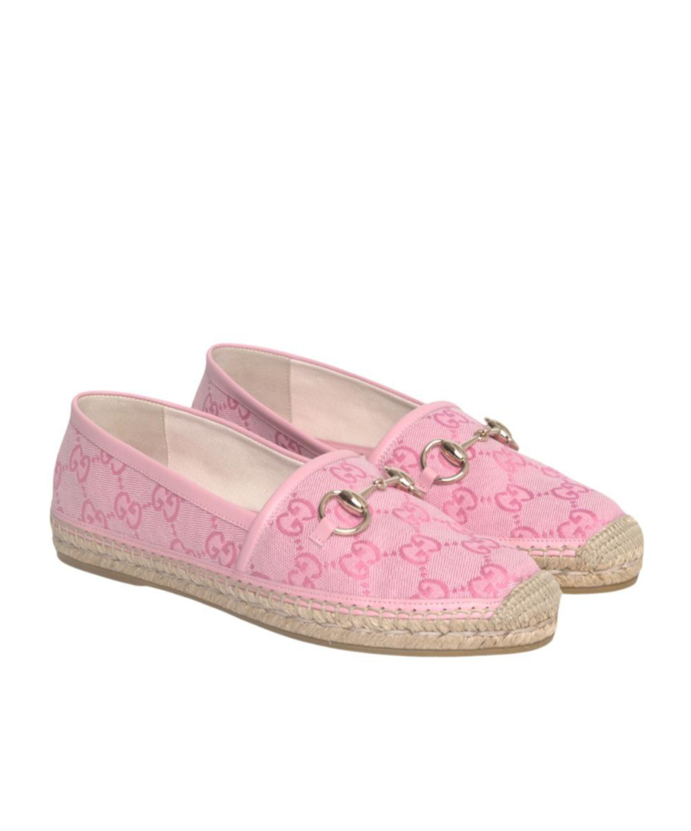 Gucci With Horsebit Espadrilles In Pink