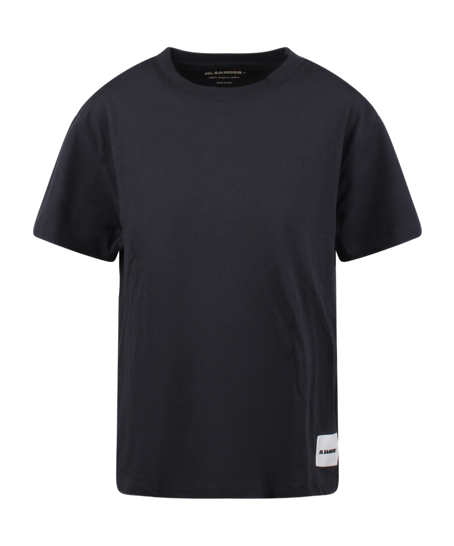 Jil Sander 3 T-shirt Pack With Logo Patch In Cotton Woman In Black