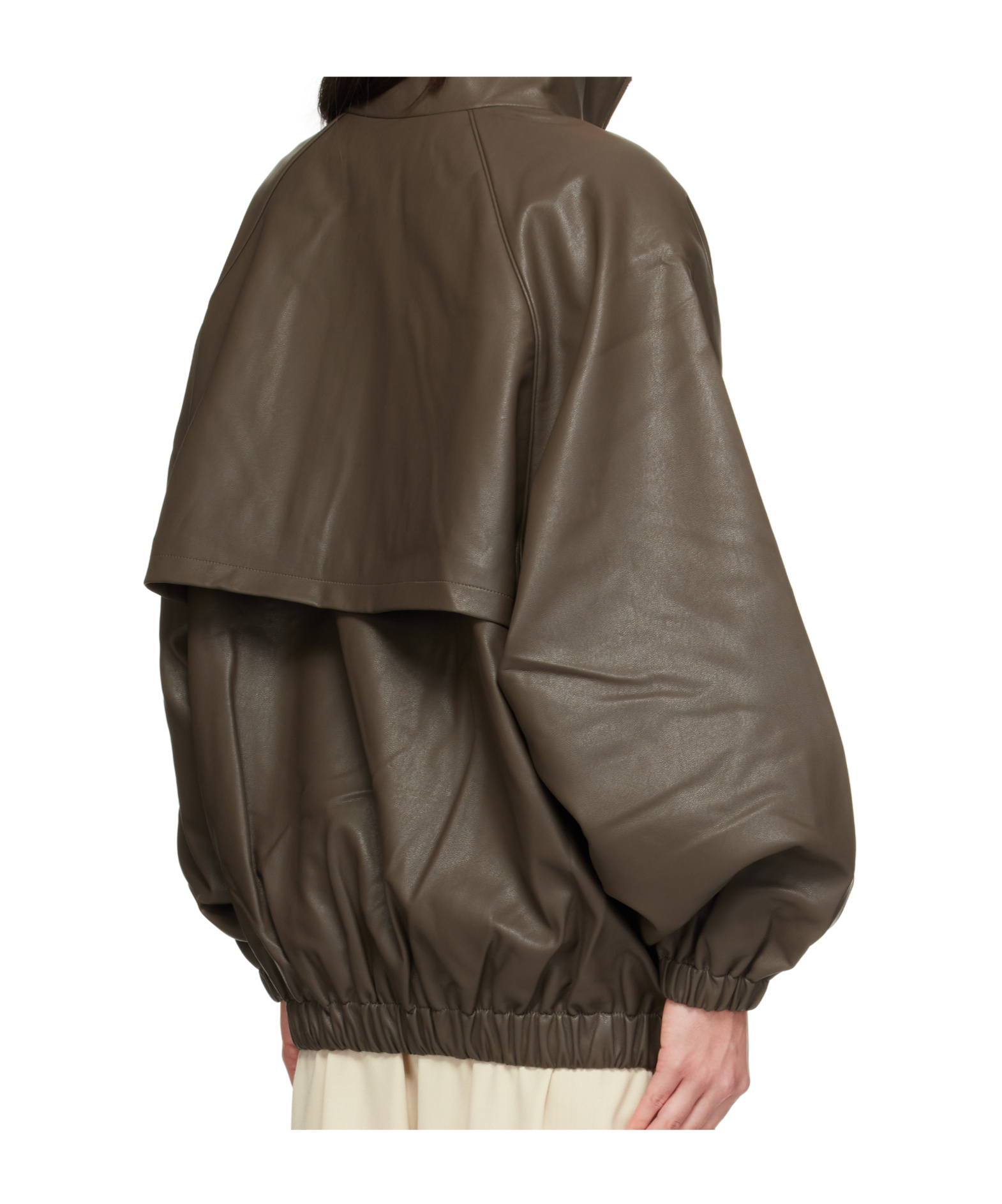 The Frankie Shop Bomber Jacket In Brown