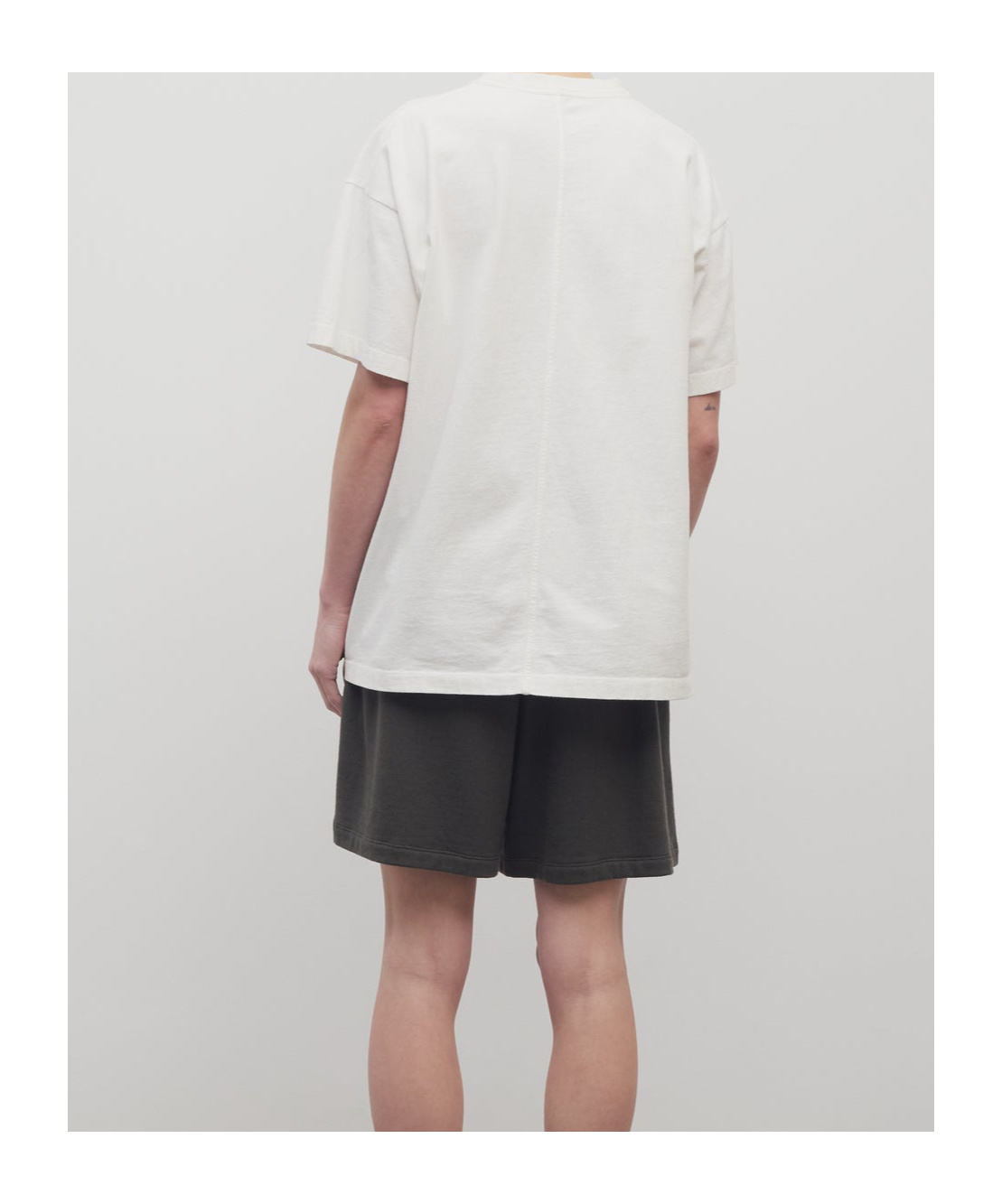 The Row Gana Cotton And Cashmere Shorts In Green