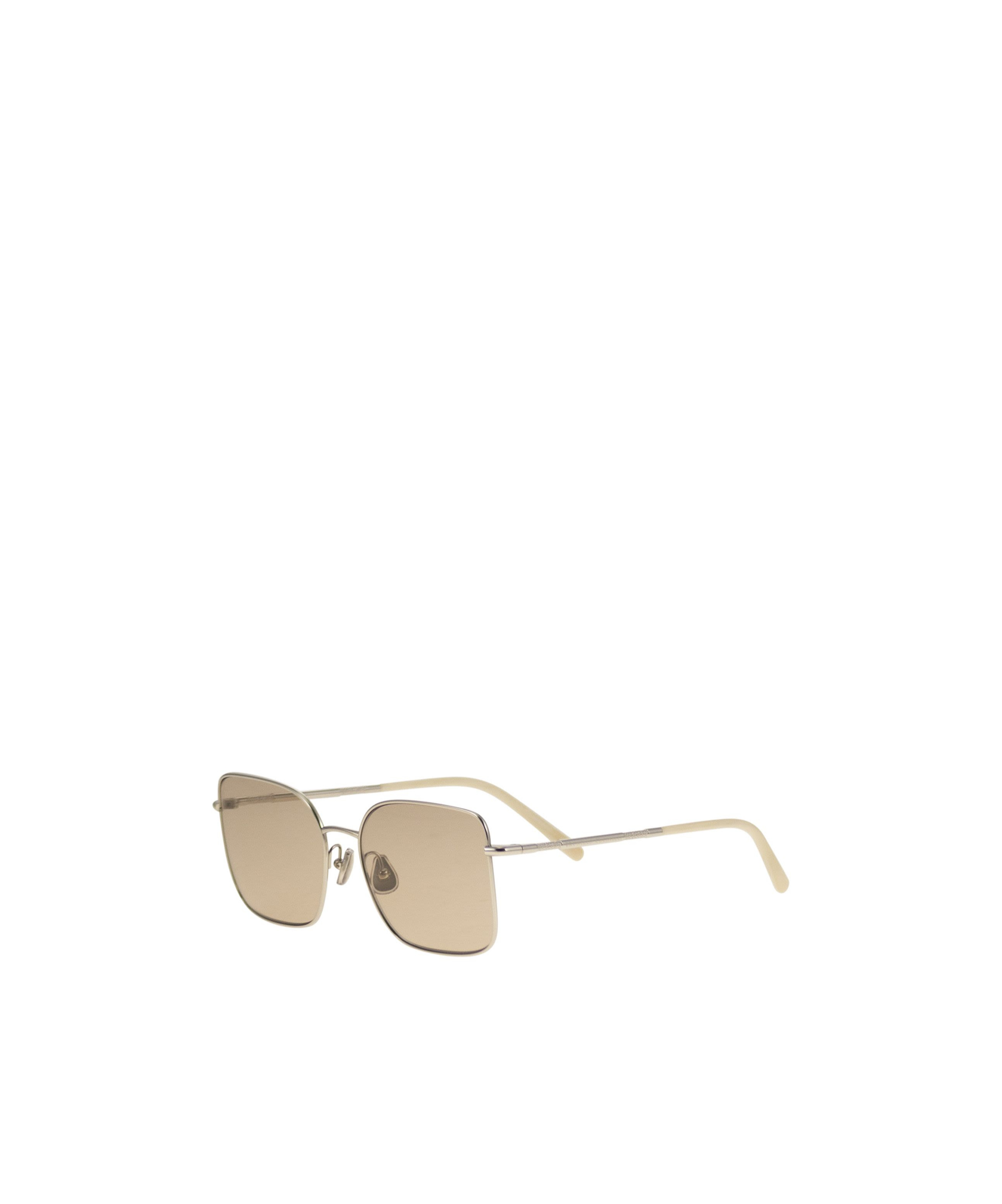 Brunello Cucinelli Square Frame Sunglasses In Nude