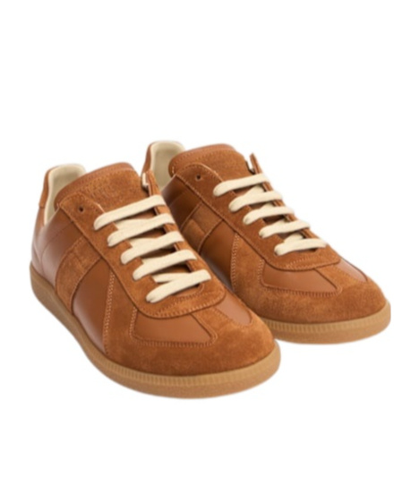 Maison Margiela Men Replica Sneakers In Brown