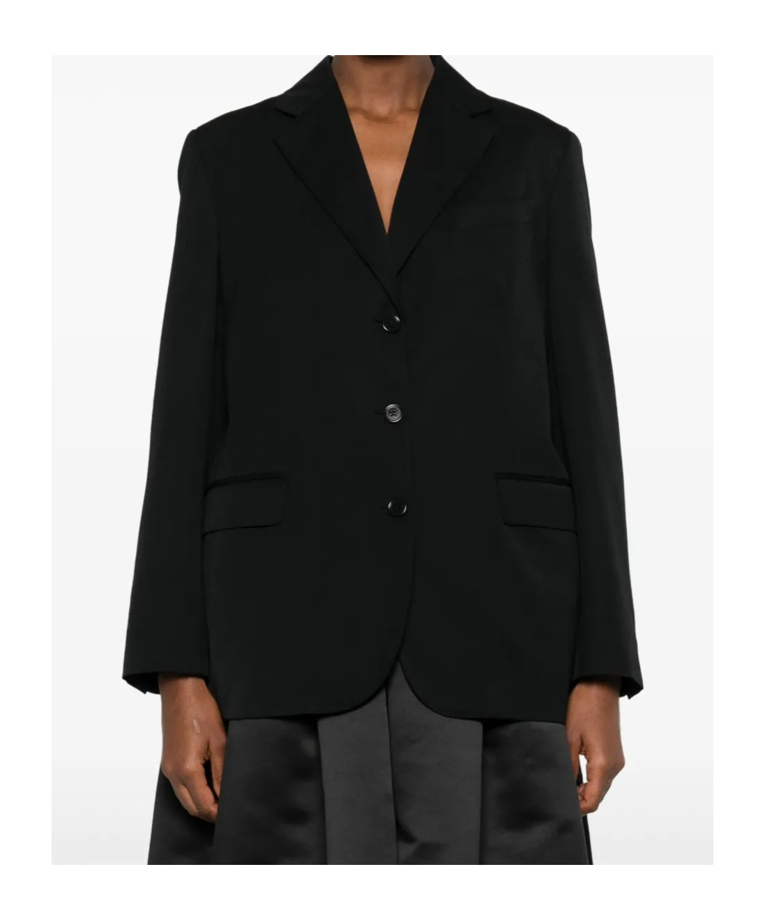 Simone Rocha Back Cut Out Bow Detail Jacket In Black